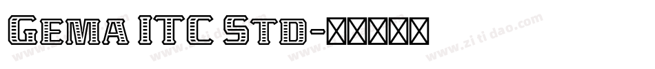 Gema ITC Std字体转换